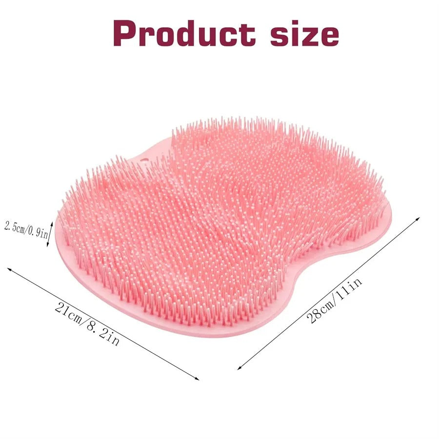Silicone Scrub Pad – Grijs, Roze of Blauw | Exfolieer moeiteloos je voeten en rug onder de douche