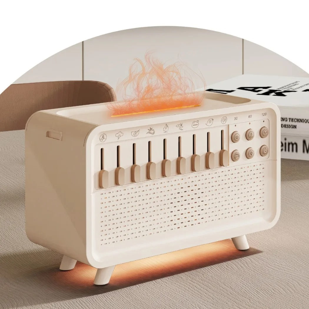 White Noise Aroma Diffuser – TikTok's favoriete nachtrust-tool | Geluid, geur en comfort in één stijlvol apparaat